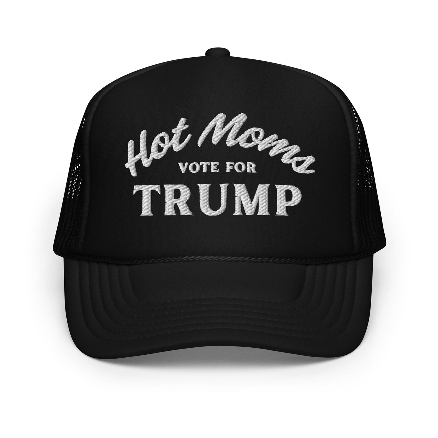 Hot Moms Vote For Trump - Trucker Hat - Black