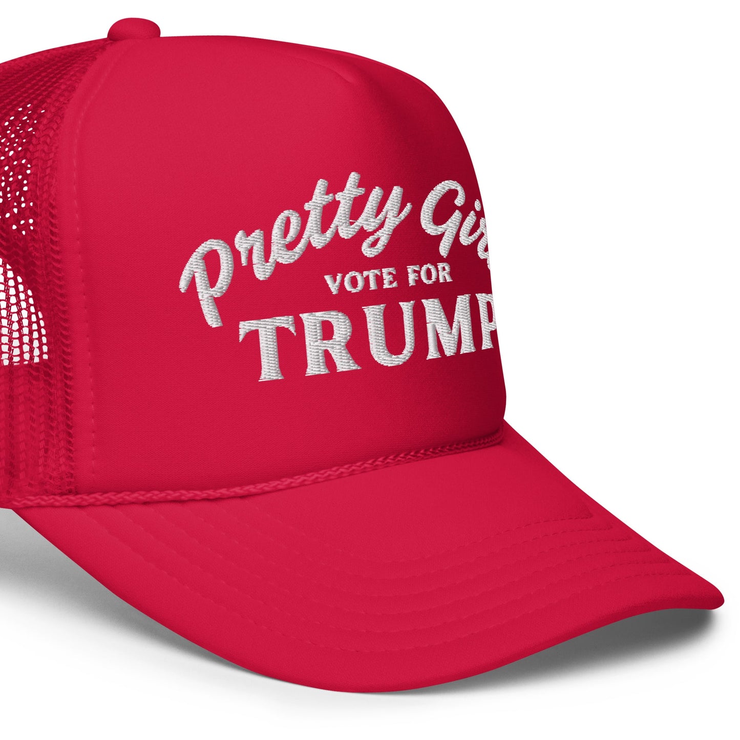 Pretty Girls Vote for Trump - Trucker Hat - Red